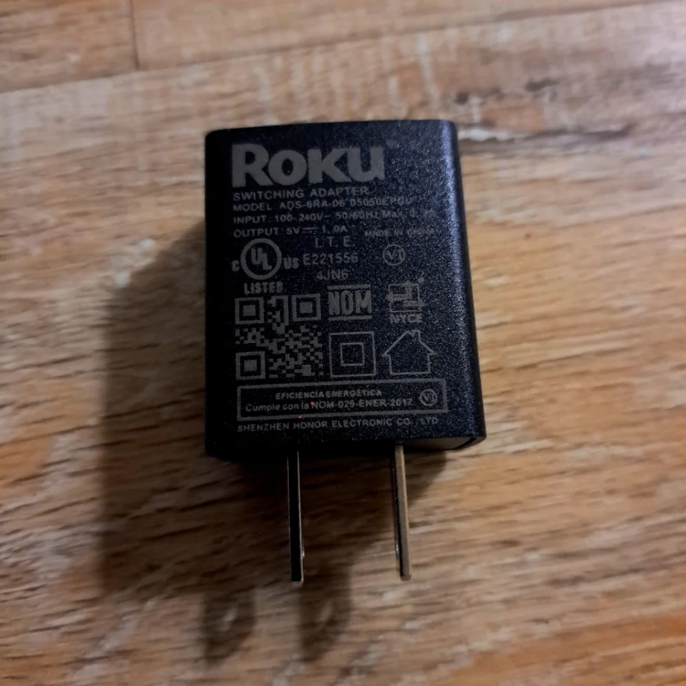 Roku Black Power Adapter